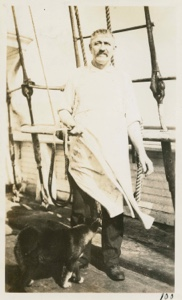 Image: Charlie Percy on deck of S.S. Roosevelt